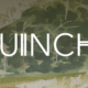 Green jungle background with exhibition title "Quincho" written overtop in white letters, promoting the exhibition of Joaquín Rodríguez del Paso.